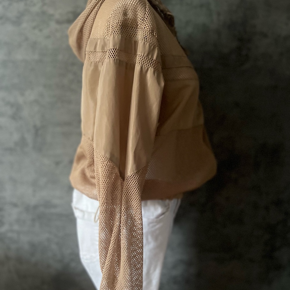 Tan Utility Jacket Lightweight Collared - image 6